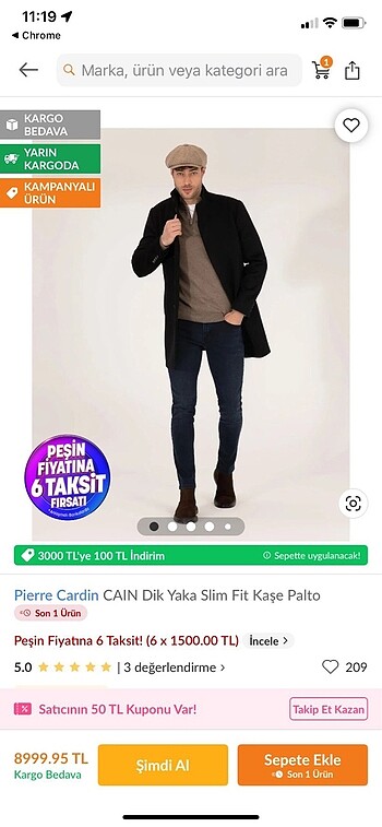 PİERRE CARDİN KABAN