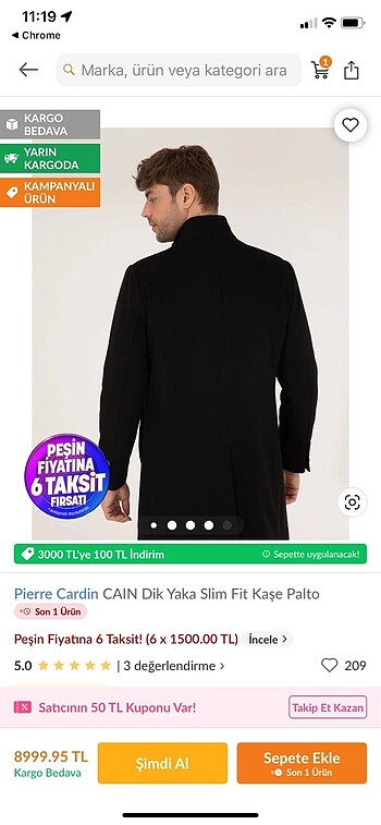 Pierre Cardin PİERRE CARDİN KABAN