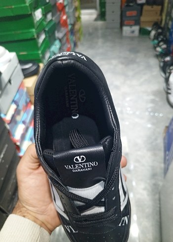 41 Beden siyah Renk Siyah Erkek Spor Sneakers Velcro Detaylı