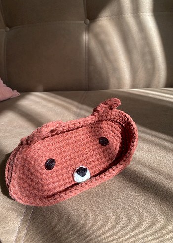 El Örgüsü Sevimli Figürlü Gözlük ve Takı Koyma Kabı - Görsel 3