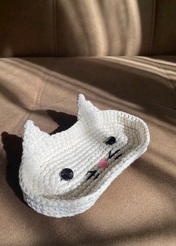 El Örgüsü Sevimli Figürlü Gözlük ve Takı Koyma Kabı - Görsel 2