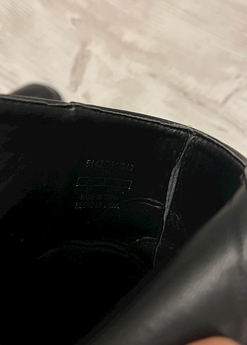 Bershka Kadın Siyah Deri Topuklu Bot - Görsel 7