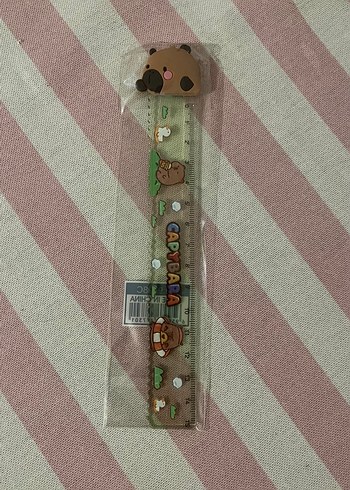 Capybara Kahverengi Baskılı Çocuk Cetveli - Görsel 3