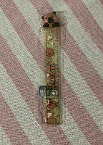 Capybara Kahverengi Baskılı Çocuk Cetveli - Görsel 2