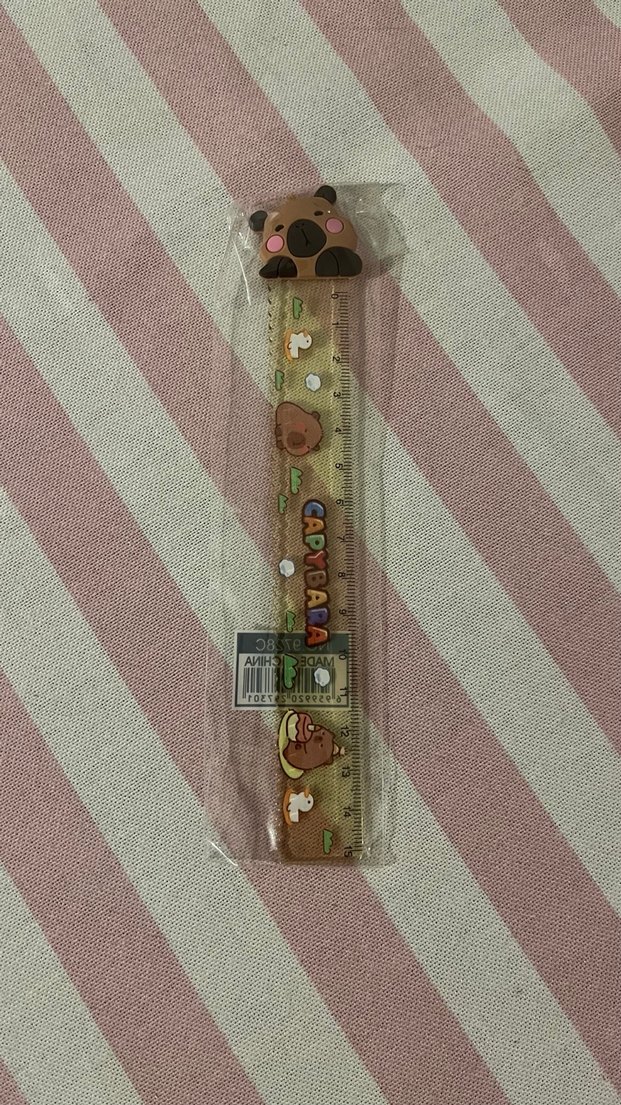 Capybara Kahverengi Baskılı Çocuk Cetveli - Görsel 2