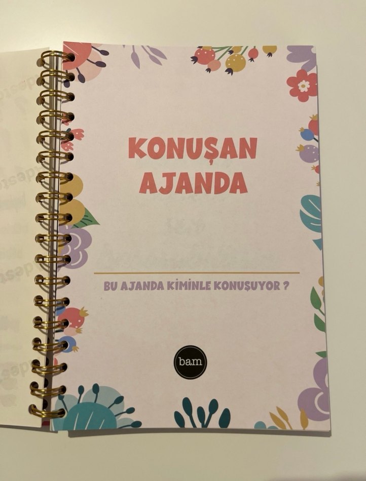 Spiralli Planlayıcı Defter Konuşan Ajanda - Görsel 4