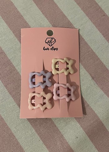 Bohem Tarzda Pastel Renkli Fiyonk Toka Seti - Görsel 3