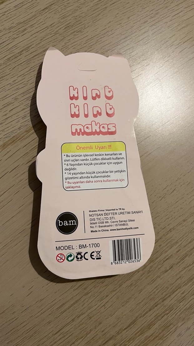 Renkli Kedi Figürlü Çocuk Makası - Görsel 2