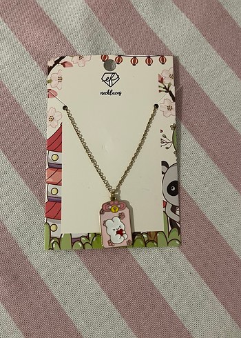 Kahverengi Capybara Zincir Detaylı Midi Kolye - Görsel 5