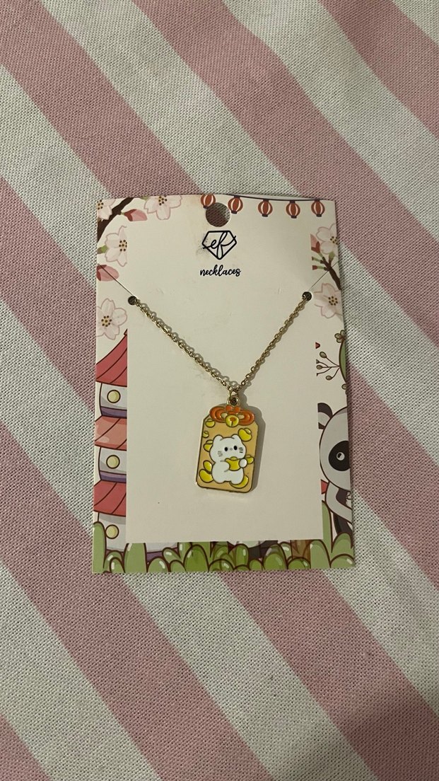 Kahverengi Capybara Zincir Detaylı Midi Kolye - Görsel 4