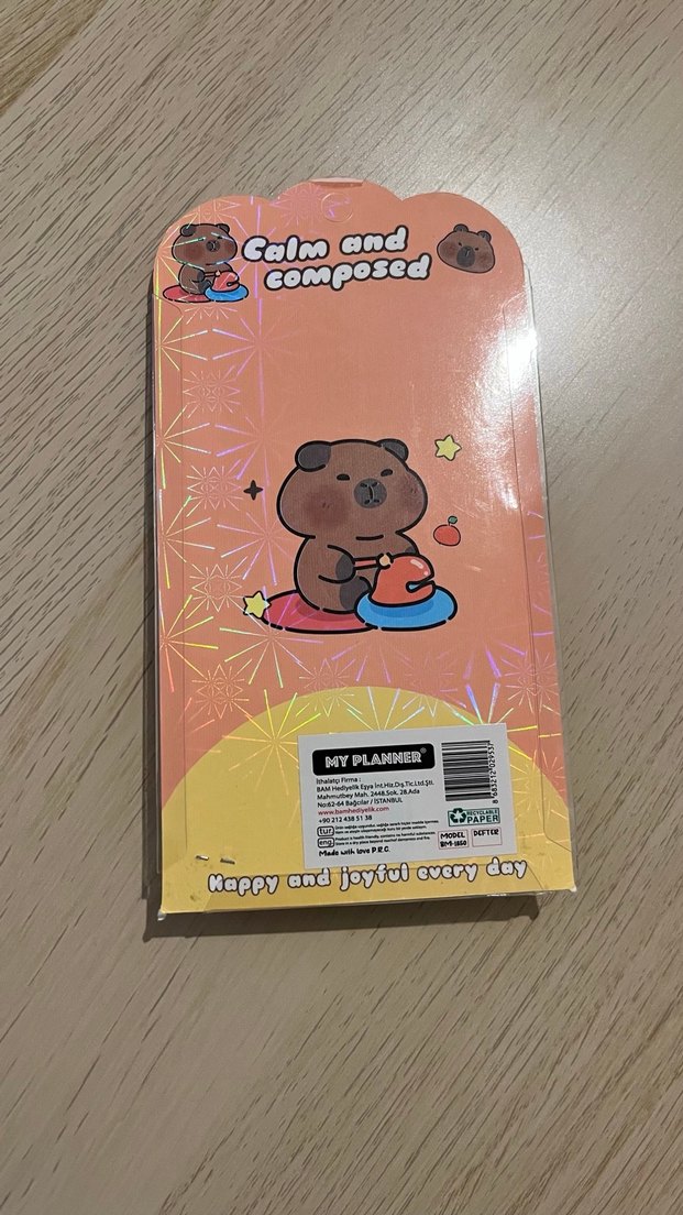 Pastel Kahverengi Ayıcık Defter ve Not Kağıdı - Görsel 2