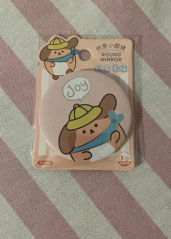 Mavi Yuvarlak Cep Aynası - Görsel 3