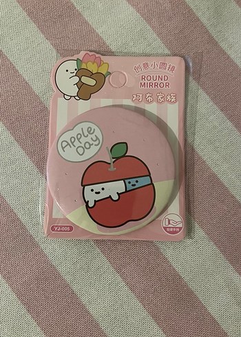 Mavi Yuvarlak Cep Aynası - Görsel 5