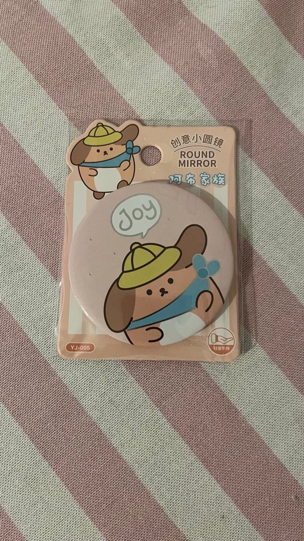 Mavi Yuvarlak Cep Aynası - Görsel 3