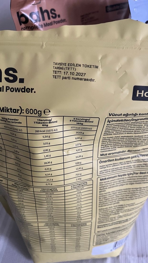 Bahs Öğün Tozu Paketi - Görsel 2
