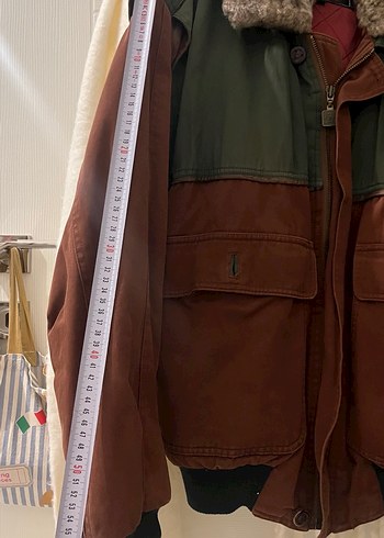 Paul&Shark Yachting Deri Kürk Detaylı Vintage Erkek Ceket - Görsel 5