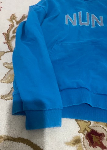Koton Mavi Kapüşonlu Kadın Sweatshirt