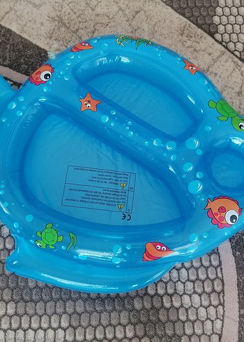 Çocuklar için renkli mavi deniz hayvanları şişme havuz oyuncağı
