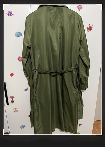 m Beden haki Renk Zara model uzun trençkot