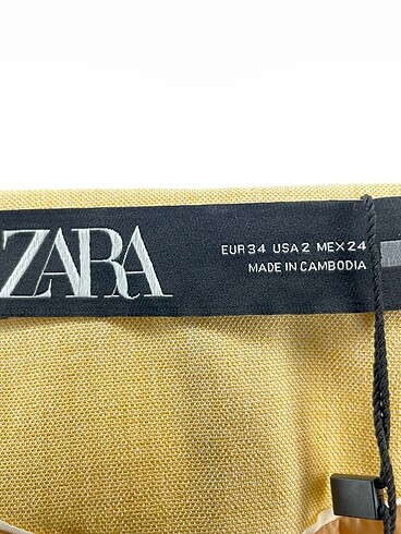 34 Beden sarı Renk Zara Blazer %70 İndirimli.