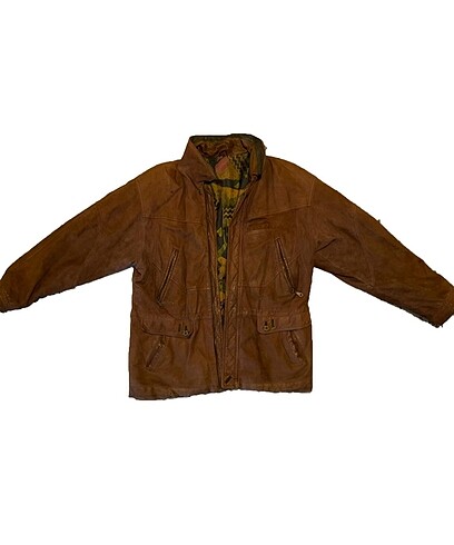vintage hakiki nubuk ceket