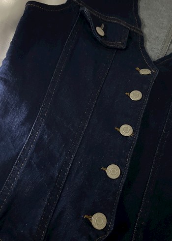 Trendyol & Milla Düğmeli Siyah Kolsuz Denim Yelek