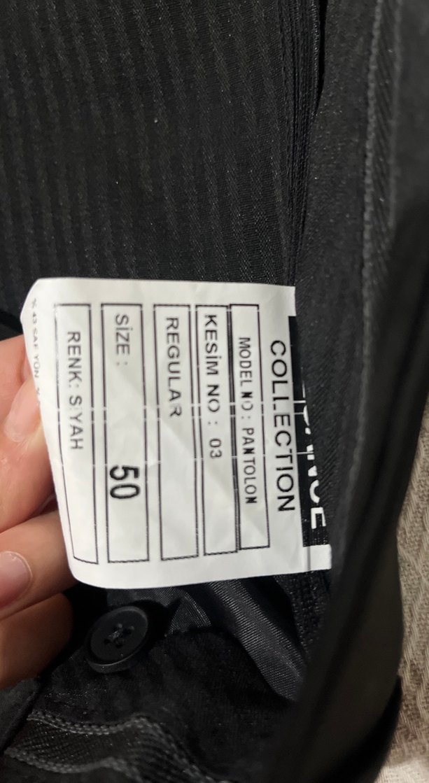 Siyah Regular Fit Pilili Erkek Pantolon - Görsel 4