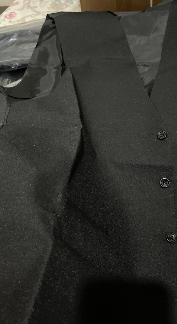 Düğmeli Siyah Erkek Yelek - Görsel 2