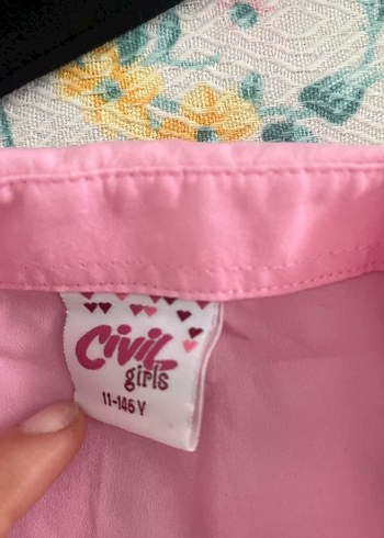 Düğmeli Pembe Kolsuz gömlek - Görsel 2