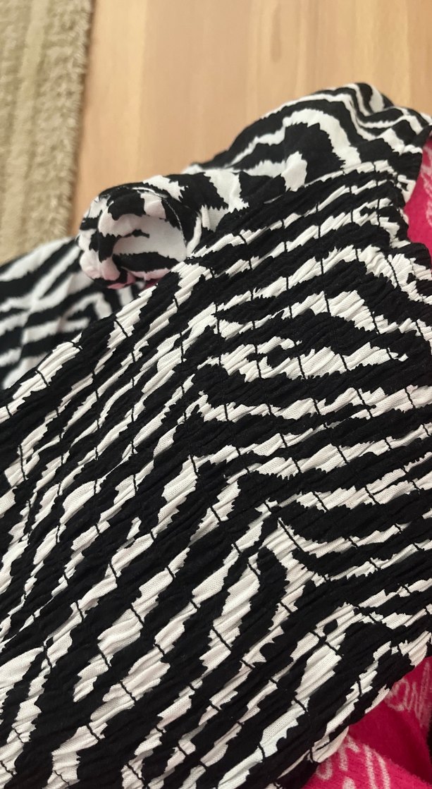 Zebra Desenli Uzun Elbise - Görsel 2