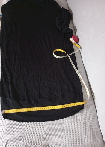 Siyah Uzun Kollu Salaş Keten Tunik - Görsel 5