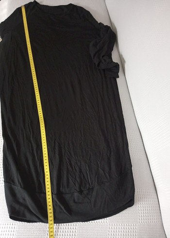 Siyah Uzun Kollu Salaş Keten Tunik - Görsel 4