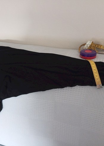 Siyah Uzun Kollu Salaş Keten Tunik - Görsel 6