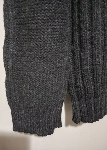 Colins Düğmeli Siyah Erkek Yün Hırka - Görsel 6