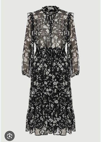 my sezelina marka kadın kısa şifon elbise - Görsel 5