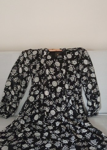 my sezelina marka kadın kısa şifon elbise - Görsel 2