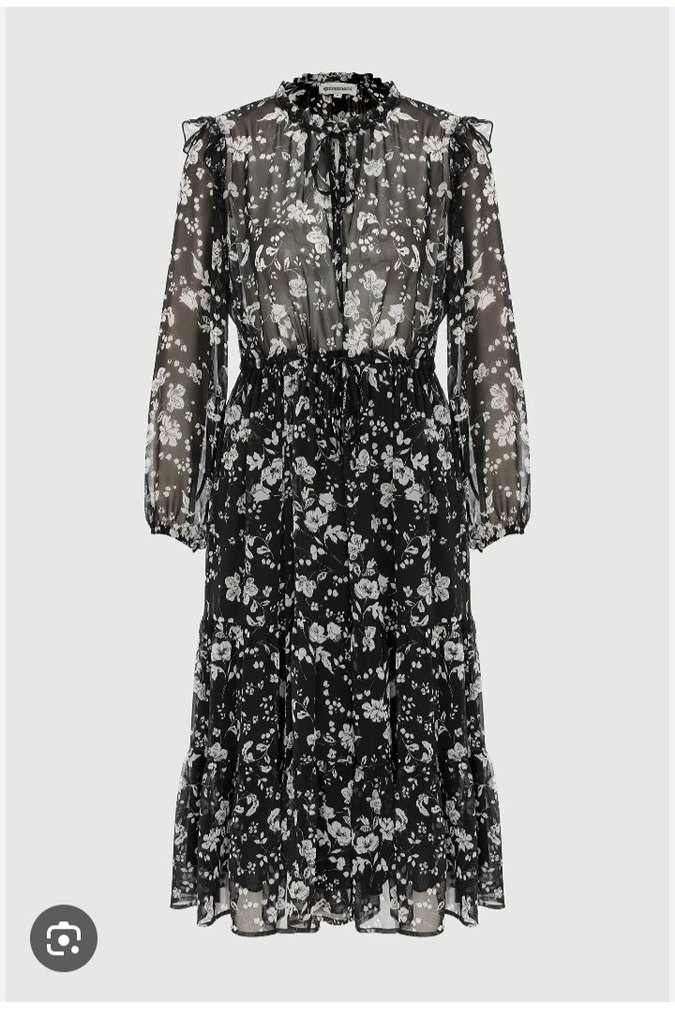 my sezelina marka kadın kısa şifon elbise - Görsel 5