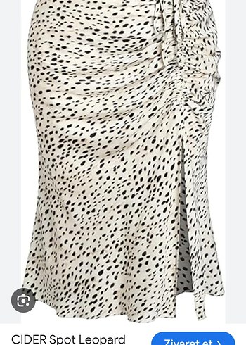 Bağcıklı Salaş uzun i Etek Beyaz Gri - Görsel 5