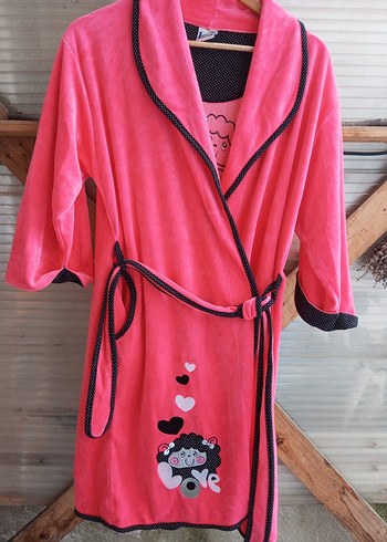 Ten Teen colection Pembe kida Kadın sabahlik