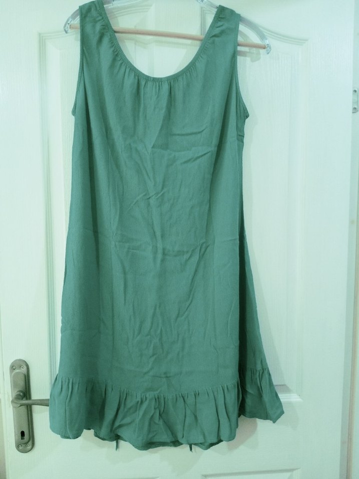 Askılı Keten Hamile Tuniği - Görsel 3