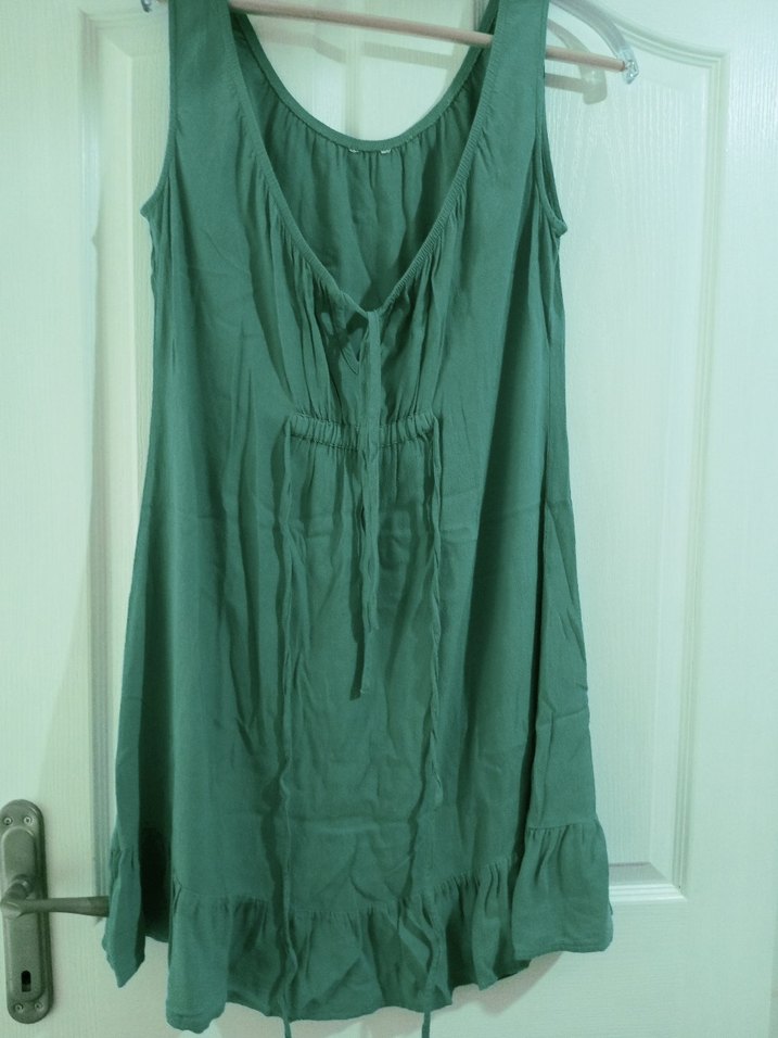 Askılı Keten Hamile Tuniği - Görsel 2