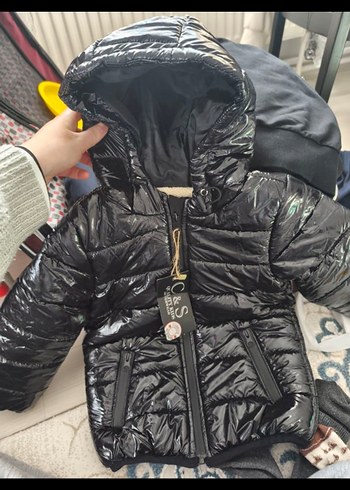 Siyah Çocuk Mont - Görsel 2