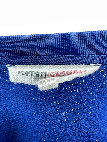 s Beden mavi Renk Koton Sweatshirt %70 İndirimli.