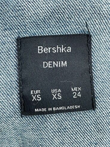 xs Beden mavi Renk Bershka Kot Ceket %70 İndirimli.