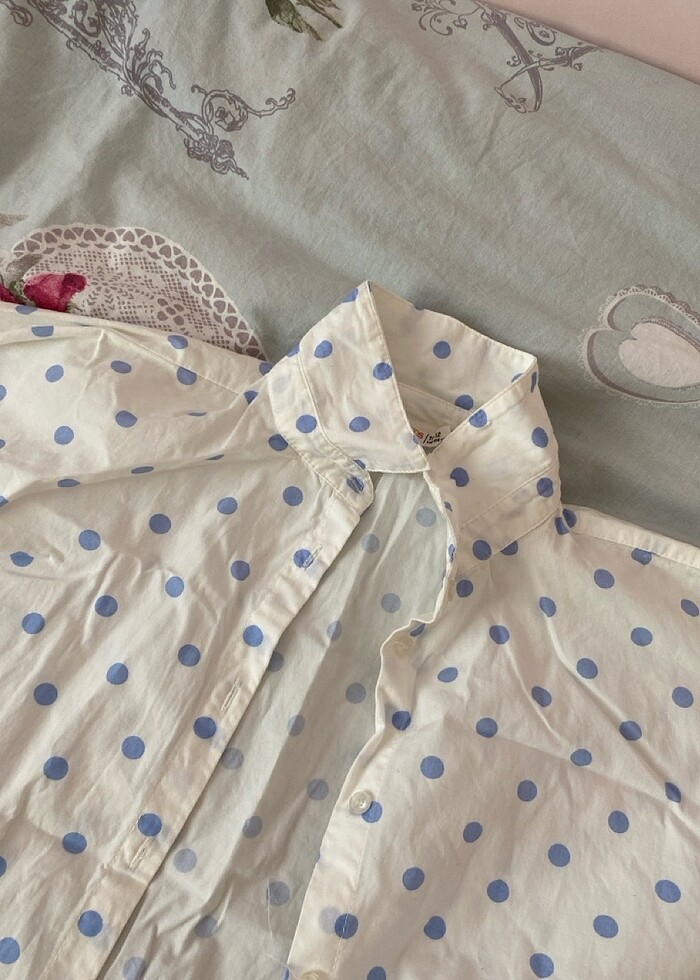 Kız Çocuk Bağlamalı Gömlek - Görsel 2