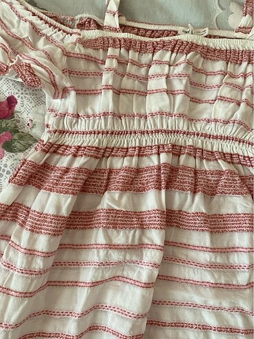 Kız Çocuk Omzu Açık Elbise - Görsel 5