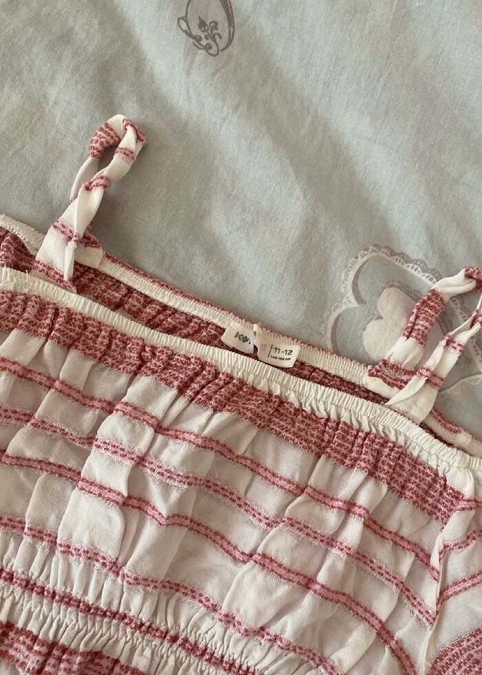 Kız Çocuk Omzu Açık Elbise - Görsel 3