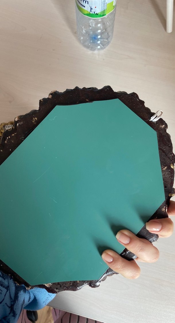 Altın Renkli Vintage Çiçekli Dekoratif Ayna - Görsel 5