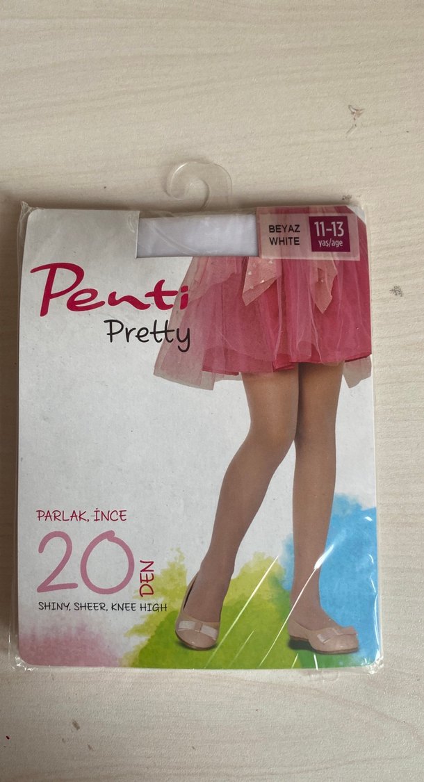 Penti Kız Çocuk Şeffaf Külotlu Çorap - Parlak Pembe - Görsel 2