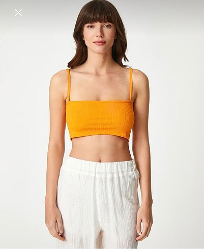 Koton Turuncu Crop